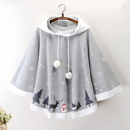 Winter Christmas Snowman Cape Coat SE21256