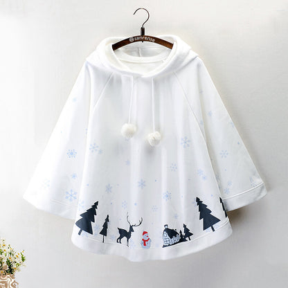 Winter Christmas Snowman Cape Coat SE21256