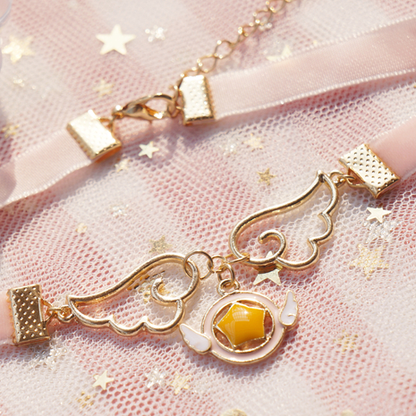 Sweet star wings necklace SE10378