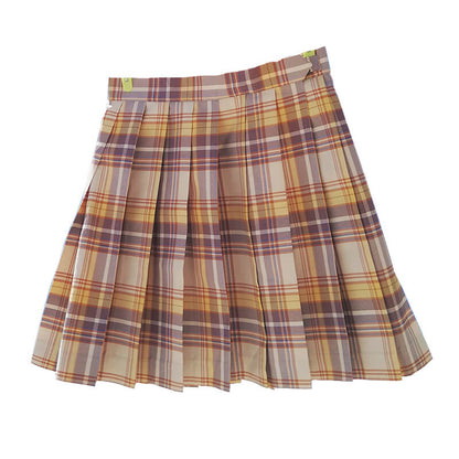 Yellow JK Pleated Skirt SE20485