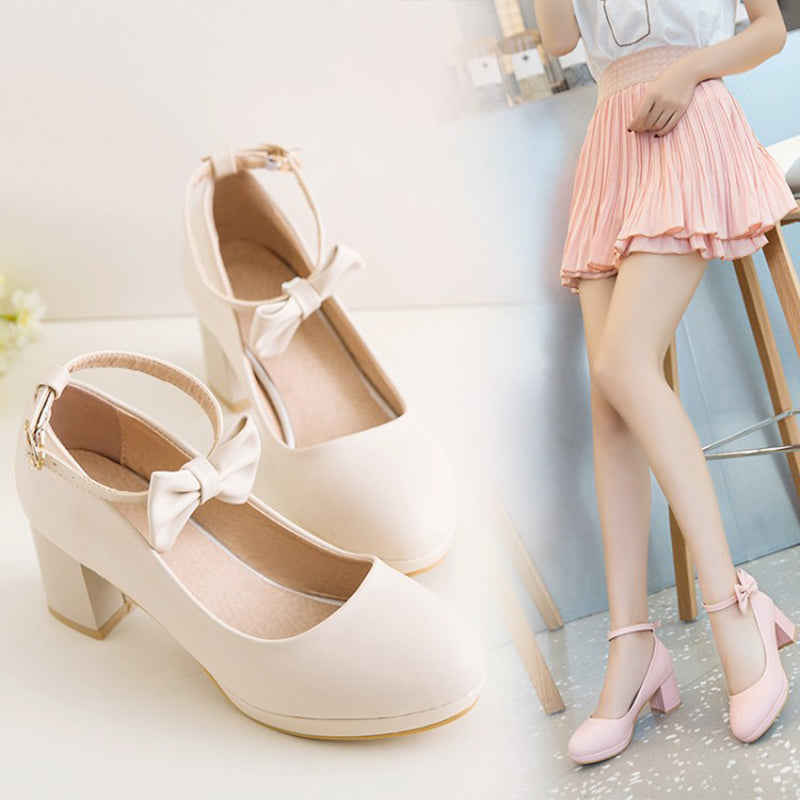 Japanese Lolita Cute Bow Princess Shoes SE20111