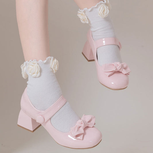 Kawaii Lolita Bow Shoes SE22462