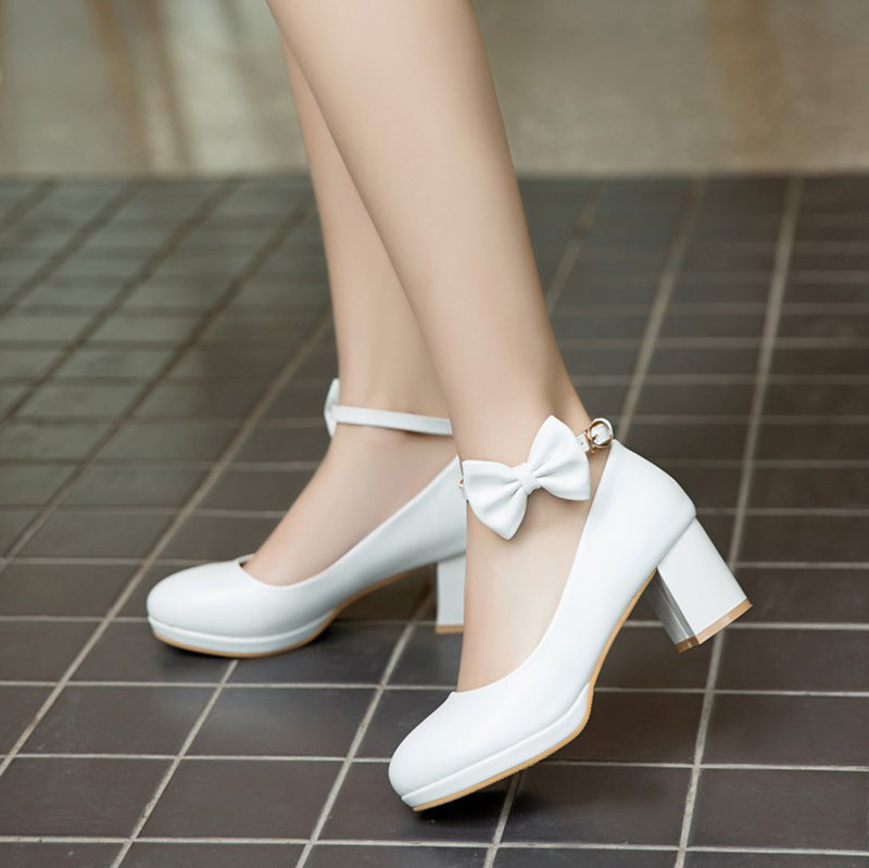 Japanese Lolita Cute Bow Princess Shoes SE20111
